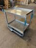 DESCRIPTION TWO TIER STAINLESS UTILITY CART. LOCATION BAY 6 QTY 1 - 3