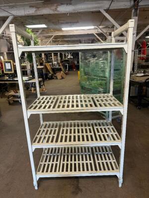 DESCRIPTION 36" X 18" FOUR TIER PLASTIC RACK BRAND / MODEL: CAMBRO LOCATION BAY 6 QTY 1