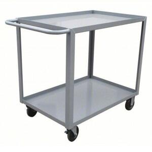 DESCRIPTION: (1) UTILITY CARTBRAND/MODEL: PRODUCT NUMBER #9GEY9INFORMATION: GRAY, STEEL, LIPPED METAL SHELVES, 1200 LB APACITYSIZE: 42" X 24" X 35"RETAIL$: $367.56 EAQTY: 1