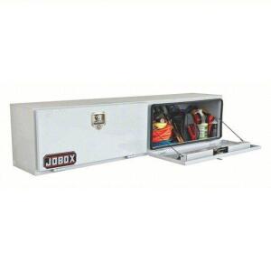 DESCRIPTION: (1) TOPSIDE TRUCK BOX, DOUBLE DROP-DOWN DOORS BRAND/MODEL: CRESCENT JOBOX #4TKF9 INFORMATION: WHITE, ROTATING T HANDLES SIZE: 96" X 17" X