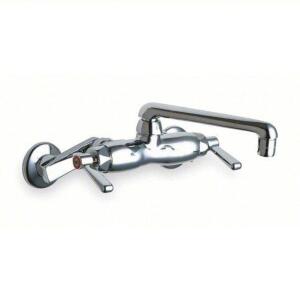 DESCRIPTION: (1) STRAIGHT SERVICE SINK FAUCET BRAND/MODEL: CHICAGO FAUCETS #3TFH5 INFORMATION: CHROME, CAST BRASS, 2.2 GPM FLOW RATE RETAIL$: $414.76