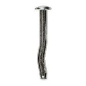 DESCRIPTION: (5) PACKS OF (100) MUSHROOM HEAD CRIMP DRIVE ANCHOR BRAND/MODEL: SIMPSON #CD25200M INFORMATION: CARBON STEEL, ZINC PLATED SIZE: 1/4" X 2"