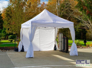 10 X 10 COMMERCIAL POP-UP TENTS (FRAME WITH TOP) #391