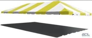 15X15 YELLOW/WHITE TOP WEST COAST TENT #438