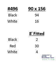 (146) - ASSORTED COLORED 90" TABLE LINENS