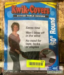 (22)- 60" ROUND TABLE COVERS