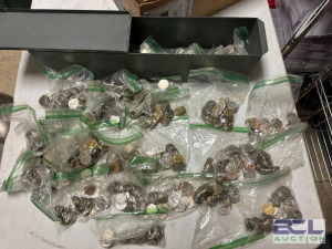 LARGE ASSORTMENT OF SLOT MACHINE TOKENS