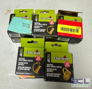 ASSORTED CHAR BROIL UNIVERSAL QUICK CONNECT COUPLERS