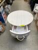 SANIBEL WHITE RUB 1-DRAWER ACCENT TABLE - 3