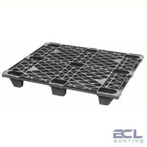 DESCRIPTION: (1) PLASTIC SHIPPING PALLET, NESTABLE BRAND/MODEL: PRODUCT NUMBER #49K078 INFORMATION: BLACK SIZE: 48 IN LG, 40 IN WD, 5 1/8 IN HT, 3,500