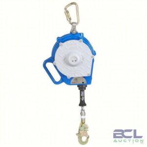 DESCRIPTION: (1) SELF RETRACTING LIFELINE BRAND/MODEL: 3M #809EZ8 INFORMATION: BLUE, CARABINER ANCHOR, HARNESS SWIVEL SNAP HOOK SIZE: 50' RETAIL$: $31
