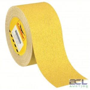 DESCRIPTION: (6) ROLLS OF ANTI-SLIP TAPE BRAND/MODEL: CONDOR #55JK17 INFORMATION: VERY COARSE, YELLOW, 46 GRIT SIZE, SOLID SIZE: 2" X 60' RETAIL$: $17