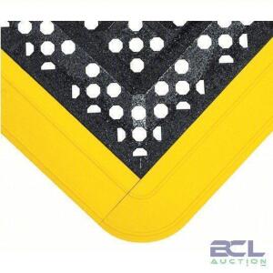 DESCRIPTION: (1) INTERLOCKING DRAINAGE MAT KIT BRAND/MODEL: WEARWELL #48Z451 INFORMATION: BLACK AND YELLOW SIZE: 27" X 5-1/2' RETAIL$: $85.29 EA QTY: