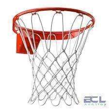 DESCRIPTION: (1) BASKETBALL RIM BRAND/MODEL: SPALDING INFORMATION: NBA ORANGE RETAIL$: $59.99 QTY: 1