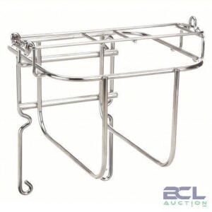 DESCRIPTION: (2) LOCKABLE WALL MOUNT BRACKET BRAND/MODEL: COVIDIEN #3UTF6 INFORMATION: SILVER SIZE: 5IN OVERALL RETAIL$: $39.90 EA QTY: 2