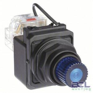DESCRIPTION: (7) PILOT LIGHT BRAND/MODEL: DAYTON #30G428 INFORMATION: 30 MM PANEL MOUNTING SIZE, BLUE, LED, 120 V AC MAX VOLT RATING (SUPPLY) RETAIL$: