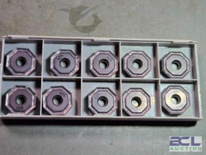 DESCRIPTION: (10) CARBIDE MILLING INSERTS BRAND/MODEL: ISCAR ONMU 080608-TN-MM RETAIL$: $295.00 QTY: 10