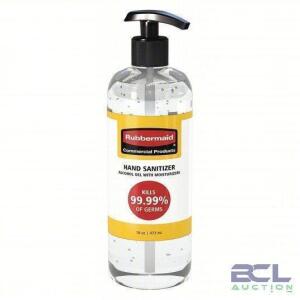 DESCRIPTION: (10) ALCOHOL GEL HAND SANITIZER BRAND/MODEL: RUBBERMAID #56LL54 SIZE: 16 OZ RETAIL$: $7.00 EA QTY: 10