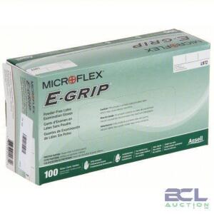 DESCRIPTION: (4) BOXES OF (100) DISPOSABLE GLOVES BRAND/MODEL: MICROFLEX #3NFJ9 INFORMATION: WHITE SIZE: XL RETAIL$: $20.75 EA QTY: 4