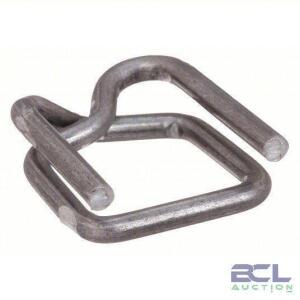 DESCRIPTION: (1) BOXES OF (1000) STRAPPING BUCKLE BRAND/MODEL: PART NUMBER #2CXP1 INFORMATION: STEEL RETAIL$: $52.93 PER BOX QTY: 1