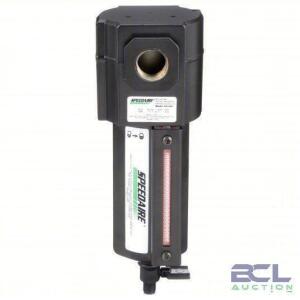 DESCRIPTION: (1) COMPRESSED AIR FILTER BRAND/MODEL: SPEEDAIRE #4ZL49 INFORMATION: 5 micron, 140 cfm, 250 psi Max Op Pressure SIZE: 1/2 in NPT RETAIL$:
