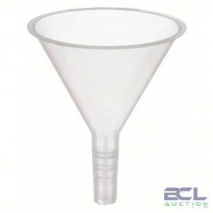 DESCRIPTION: (3) SHORT STEM FUNNEL BRAND/MODEL: 5PTK8 SIZE: 3 FL OZ CAP RETAIL$: $45.37 EA QTY: 3