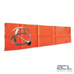 DESCRIPTION: (1) WINDSOCK KIT BRAND/MODEL: 3LWE5B INFORMATION: ORANGE SIZE: Nylon, 48 in Lg, 18 in Throat Dia, Orange, Windsock with Mounting Hardware