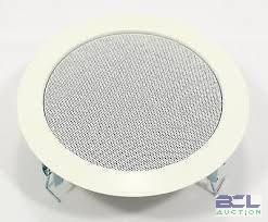 DESCRIPTION: (2) CEILING MOUNTED SPEAKER BRAND/MODEL: VISATON #50100-8 SIZE: 6.5 IN RETAIL$: $55.00 EA QTY: 2