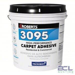 DESCRIPTION: (1) CONSTRUCTION ADHESIVE BRAND/MODEL: ROBERTS #53WC24 INFORMATION: BEIGE SIZE: 4 GALLON RETAIL$: $100.00 EA QTY: 1