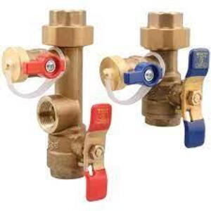 2-PIECE LEAD-FREE BRASS TANKLESS WATER HEATER VALVE SET