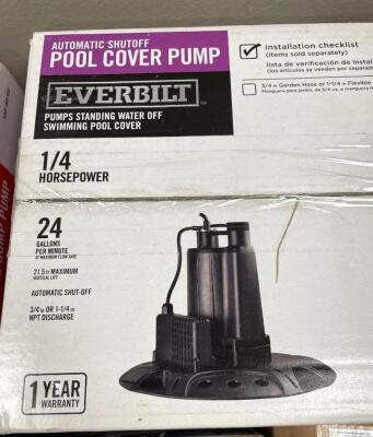 AUTOMATIC SHUTOFF POOL COVER PUMP