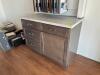 5 COMPARTMENT KITCHEN CABINET WITH SLIDING TRASH CAN TRAY - 2