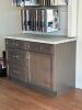 5 COMPARTMENT KITCHEN CABINET WITH SLIDING TRASH CAN TRAY - 6