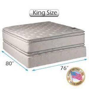 DESCRIPTION: (1) BED AND BOX SPRING RETAIL$: $500.00 SIZE: KING SIZE BED QTY: 1