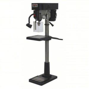 DESCRIPTION: (1) FLOOR DRILL PRESS BRAND/MODEL: JET #49LX95 INFORMATION: SEE INSPECTION FOR ALL PARTS, BELT, FIXED, SINGLE PHASE, 115/230 V AC RETAIL$