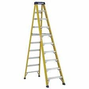 DESCRIPTION: (1) LADDER BRAND/MODEL: WESTWARD INFORMATION: YELLOW SIZE: 9' RETAIL$: $338.18 EA QTY: 1