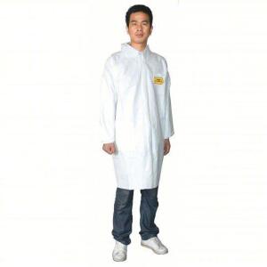 DESCRIPTION: (4) PACKS OF (8) DISPOSABLE LAB COAT BRAND/MODEL: CONDOR #30C560 SIZE: MED RETAIL$: $42.27 EA QTY: 4