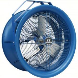 DESCRIPTION: (1) HIGH VELOCITY INDUSTRIAL FAN BRAND/MODEL: PATTERSON #811J95 INFORMATION: HIGH VELOCITY AIR CANNON FAN, 1 SPEEDS SIZE: 22 IN BLADE DIA
