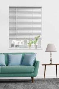 DESCRIPTION: (4) ROOM DARKENING VINYL BLINDS BRAND/MODEL: MAINSTAYS INFORMATION: WHITE RETAIL$: $21.00 EA SIZE: 47X64 QTY: 4