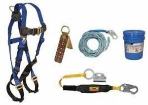 DESCRIPTION: (1) FALL PROTECTION KIT BRAND/MODEL: CONDOR #45J298 INFORMATION: BLUE SIZE: 3' SHOCK ABSORBING LANYARD RETAIL$: $200.54 EA QTY: 1