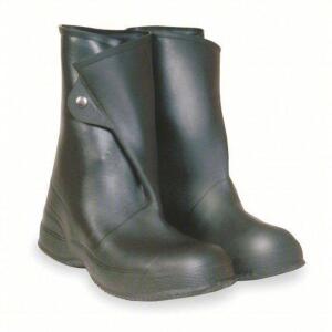 DESCRIPTION: (6) PAIRS OF MID-CALF OVERBOOT SHOE BRAND/MODEL: TALON TRAX #6AJ13 INFORMATION: BLACK, PLAIN, CHEVRON SIZE: SIZE 12 RETAIL$: $45.21 EA QT