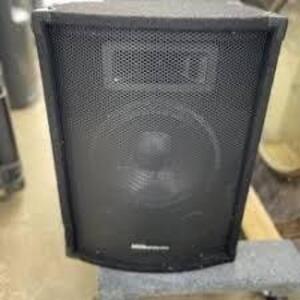 DESCRIPTION: (1) PA SPEAKER BRAND/MODEL: MCM CUSTOM AUDIO SIZE: 12" RETAIL$: $60.00 EA QTY: 1