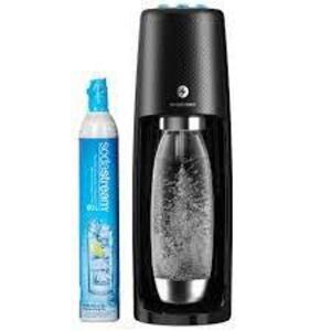 DESCRIPTION: (1) SPARKLING WATER MAKER BRAND/MODEL: SODASTREAM X BUBLY #1411711012 INFORMATION: BLACK RETAIL$: $80.00 SIZE: 7.80 x 7.80 x 17.20 QTY: 1