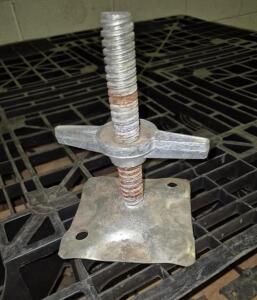 (27) - ADJUSTABLE JACK LEGS FOR STAGE DECKING OR SCAFFOLDING