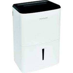 DESCRIPTION: (1) DEHUMIDIFIER WITH EFORTLESS CONTROLL BRAND/MODEL: FRIGIDAIRE INFORMATION: WHITE RETAIL$: $200.00 SIZE: 35 PINT QTY: 1