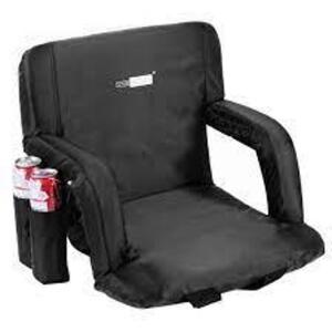 DESCRIPTION: (1) RECLINING STADIUM SEAT BRAND/MODEL: VIVO HOME INFORMATION: BLACK RETAIL$: $80.00 SIZE: 20" QTY: 1