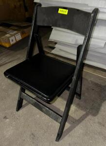 (26)- BLACK FOLDABLE PADDED CHAIRS