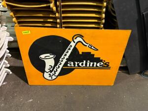 WOODEN JAZZ SIGN