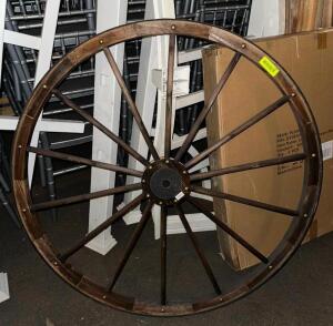 42" WOODEN WAGON WHEEL