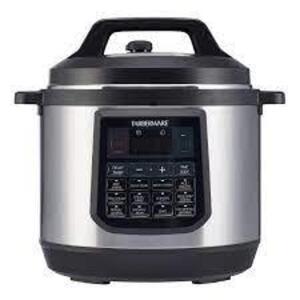 DESCRIPTION: (1) DIGITAL PRESSURE COOKER BRAND/MODEL: FARBERWARE INFORMATION: STAINLESS RETAIL$: $50.00 SIZE: 6 QT QTY: 1